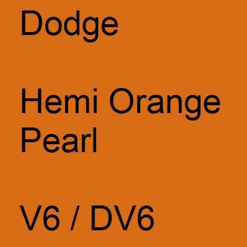 Dodge, Hemi Orange Pearl, V6 / DV6.